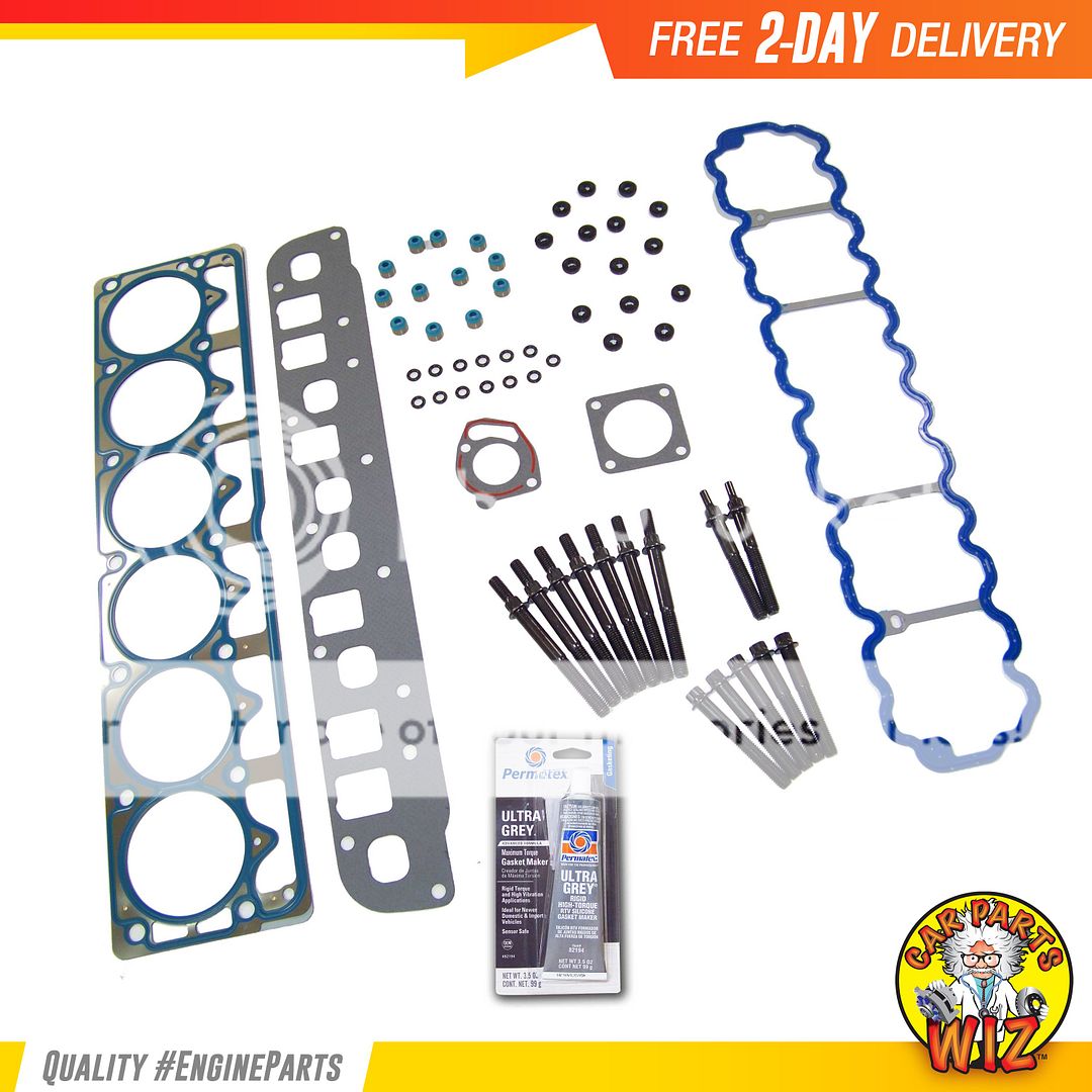 Head Gasket Set Head Bolts Fits 0406 Jeep Grand Cherokee Wrangler 4.0L
